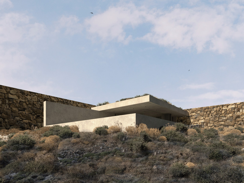 Dossier de presse | 7735-01 - Communiqué de presse | « Horizon House » - ONUS Architecture Studio - Architecture résidentielle - Le volume linéaire suit les courbes du terrain, alliant textures brutes et précision architecturale. - Crédit photo : ONUS Architecture Studio