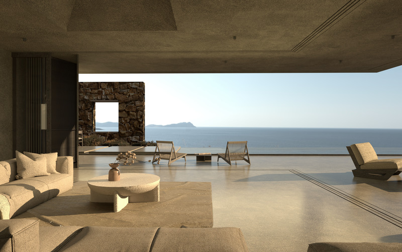 Dossier de presse | 7735-01 - Communiqué de presse | « Horizon House » - ONUS Architecture Studio - Architecture résidentielle - L’espace de vie s’ouvre entièrement sur l’horizon, estompant la limite entre architecture et paysage. - Crédit photo : ONUS Architecture Studio