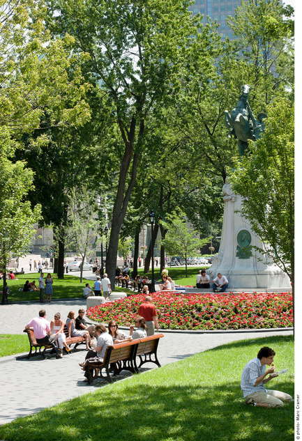 Press kit | 602-11 - Press release | Square Dorchester - Claude Cormier Architectes Paysagistes + Groupe IBI-CHBA (Lemay) - Landscape Architecture - Photo credit: Marc Cramer