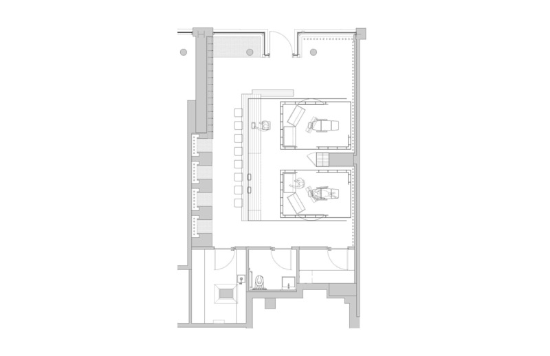 Dossier de presse | 7752-01 - Communiqué de presse | POUTx - Studio Author - Design d’intérieur commercial - Floor Plan - Crédit photo : Studio Author