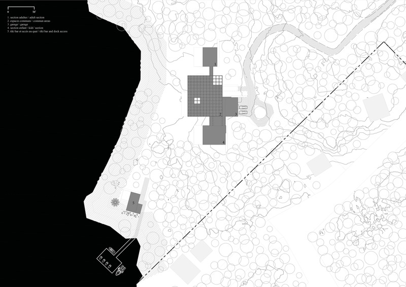 Dossier de presse | 1317-29 - Communiqué de presse | La Maison de la Baie de l’Ours - ACDF Architecture - Architecture résidentielle - Plan de site - Crédit photo : ACDF