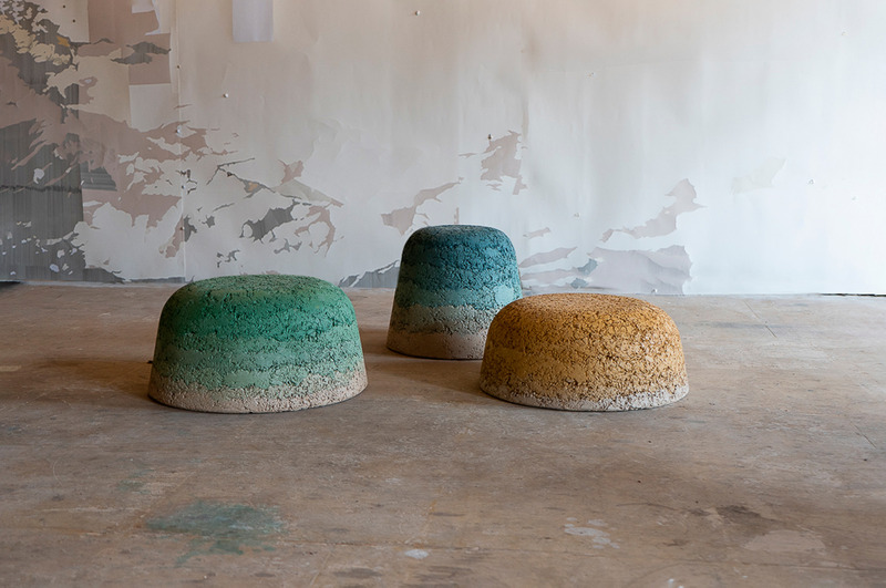 Dossier de presse | 7754-01 - Communiqué de presse | Common Object Studio: Designing for a Regenerative Future — AZ Awards Emerging Design Firm - Common Object Studio - Design industriel - Hempcrete Gumdrop Stools - Crédit photo : Fernando Ramirez