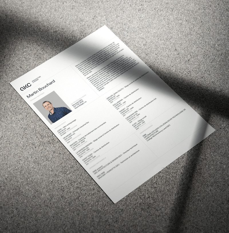 Press kit | 7474-05 - Press release | GKC Architecture & Design Unveils a New Identity to Drive Growth and Strategic Impact - GKC Architecture & Design - Commercial Architecture -  New GKC CV Layout  - Photo credit: ©Locomotive