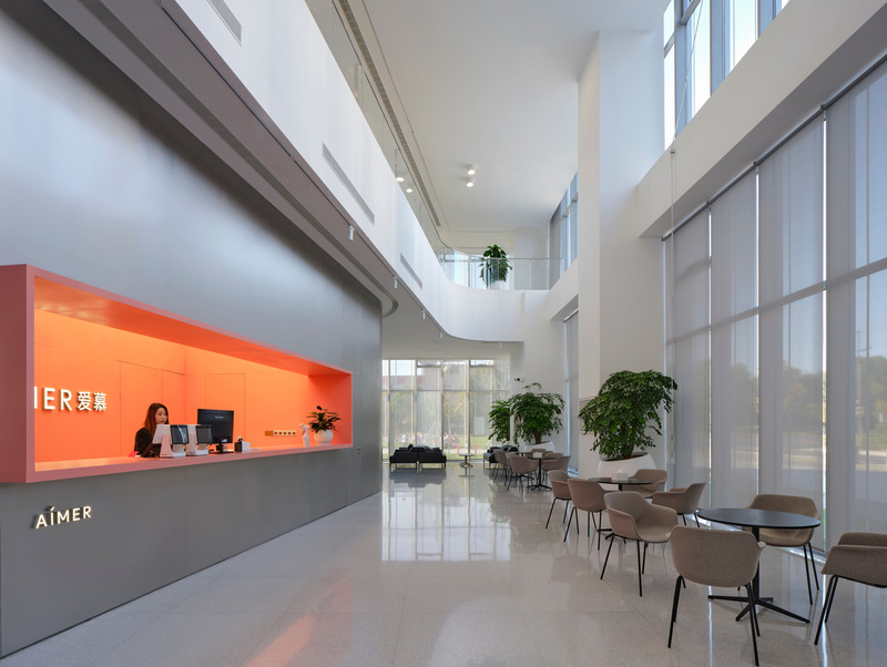 Press kit | 5714-05 - Press release | Aimer Suzhou Headquarters - Crossboundaries - Commercial Architecture - Hotel lobby - Photo credit: YANG Chaoying