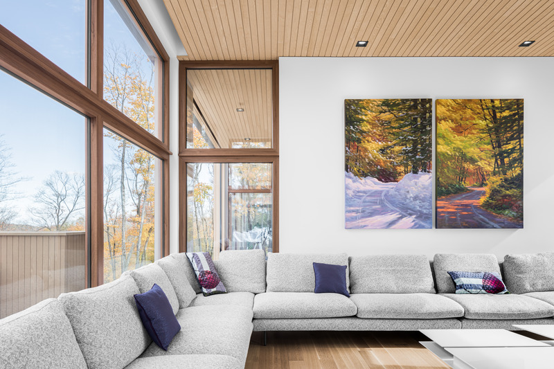 Press kit | 1572-06 - Press release | The Hauts-Bois House - Thellend Fortin Architectes - Residential Architecture - Photo credit: Charles Lanteigne