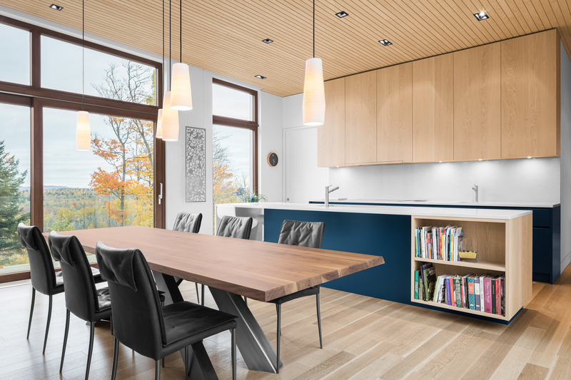 Press kit | 1572-06 - Press release | The Hauts-Bois House - Thellend Fortin Architectes - Residential Architecture - Photo credit: Charles Lanteigne