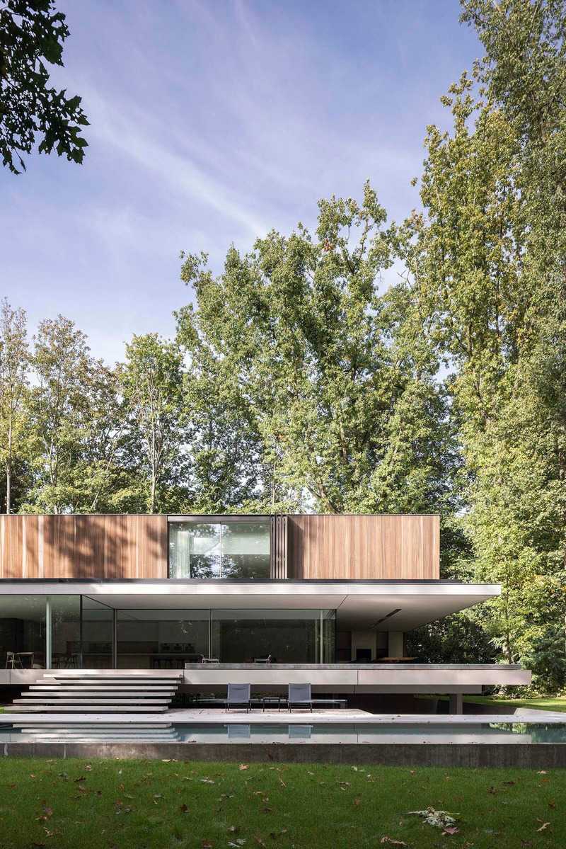 Press kit | 7541-04 - Press release | Architecture Hunter Awards 2025 Winners Announcement: Celebrating Global Creativity and Innovation in Architecture and Design - Architecture Hunter - Competition - Architecture | Houses: Residence SAB by Govaert &amp; Vanhoutte Architects - Photo credit: © Tjis Vervecken
