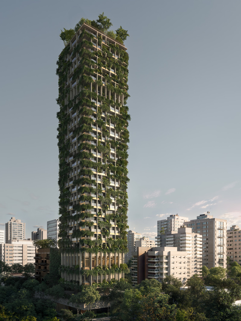 Press kit | 7541-04 - Press release | Architecture Hunter Awards 2025 Winners Announcement: Celebrating Global Creativity and Innovation in Architecture and Design - Architecture Hunter - Competition - Unbuilt &amp; Concepts | High Rise Buildings: Allard Oscar Freire by Studio Arthur Casas - Photo credit: © Blackhaus