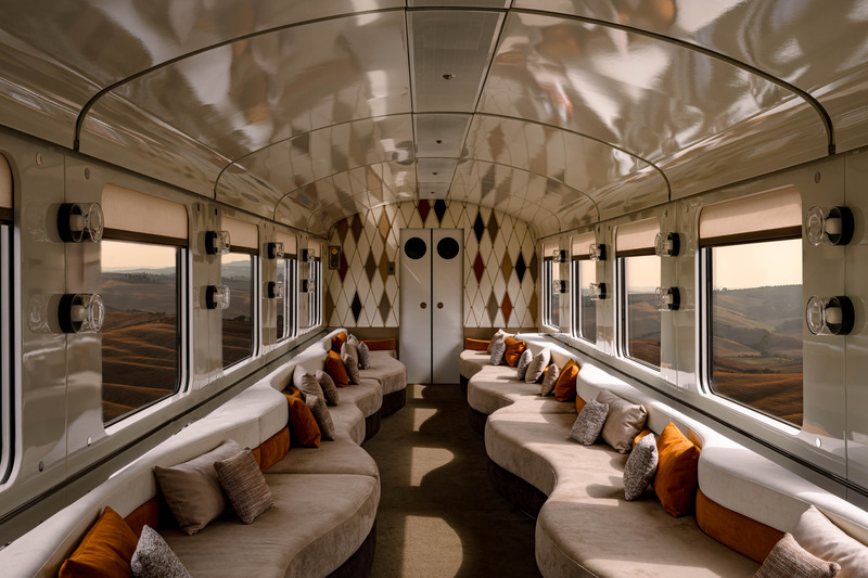 Press kit | 4709-17 - Press release | Dezeen Awards 2025 Interiors Shortlist Highlights the World's Most Striking Spaces - Dezeen - Competition - Hotel and short-stay interior<br style=""><p>La Dolce Vita Orient Express, Dimore Studio, Italy</p> - Photo credit: Mr Tripper