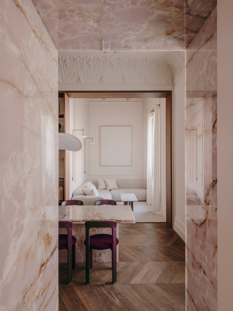 Press kit | 4709-17 - Press release | Dezeen Awards 2025 Interiors Shortlist Highlights the World's Most Striking Spaces - Dezeen - Competition - Residential interior (small)<br style="">Pink Affair, Miriam Barrio Estudio, Barcelona, Spain - Photo credit: Salva López