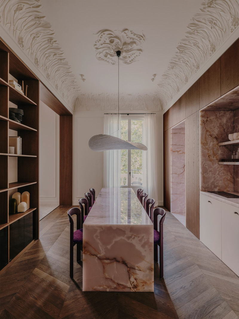Press kit | 4709-17 - Press release | Dezeen Awards 2025 Interiors Shortlist Highlights the World's Most Striking Spaces - Dezeen - Competition - <p style="">Residential interior (small)<br></p><p style="">Pink Affair, Miriam Barrio Estudio, Barcelona, Spain<br style=""></p> - Photo credit: Salva López