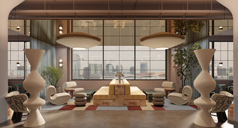 Press kit | 4709-17 - Press release | Dezeen Awards 2025 Interiors Shortlist Highlights the World's Most Striking Spaces - Dezeen - Competition - Workplace interior (large)<br>The Malin South Gulch, Róisín Lafferty, Nashville, USA - Photo credit: Alpha Smoot