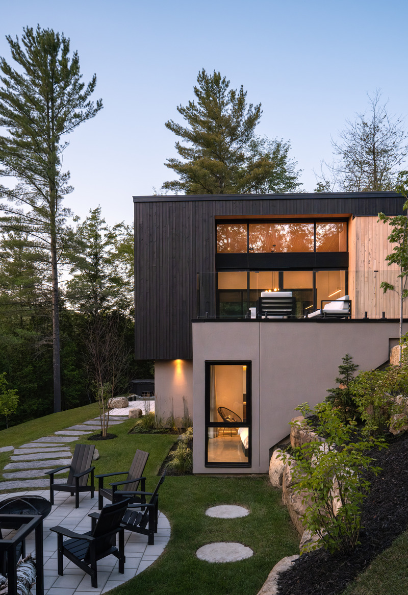 Press kit | 1678-11 - Press release | Intervalle - Atelier BOOM-TOWN - Residential Architecture - South side, detail - Photo credit: Vincent Brillant, photographe