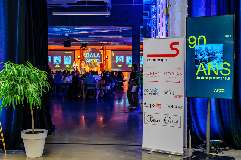 Dossier de presse | 704-08 - Communiqué de presse | Les Prix d’excellence 2025 de l’APDIQ célèbrent 90 ans de talent et d’audace en design d’intérieur - Association professionnelle des designers d’intérieur du Québec (APDIQ) - Évènement + Exposition - Gala des Prix d'Excellence APDIQ 2025 en partenariat avec ScoDesign - Crédit photo : Photo : Hardiesse Productions