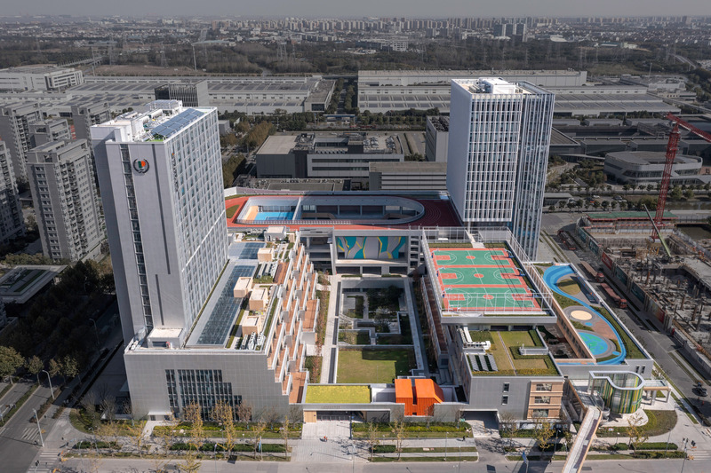 Press kit | 7733-03 - Press release | Dream Theater - c+d studio - Institutional Architecture - bird's eye view from Wisdom Theater side - Photo credit: Xian Song