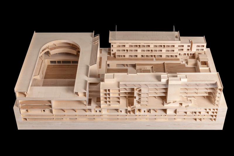 Press kit | 7733-03 - Press release | Dream Theater - c+d studio - Institutional Architecture - section model of two Theaters - Photo credit: Xian Song