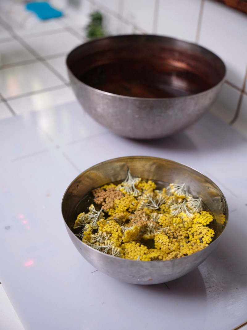 Press kit | 1144-07 - Press release | From Plant to Palette: Marianne Tiegen Showcases the Beauty of Natural Dyeing in Chalet Cocagne - Marianne Tiegen Interiors - Residential Interior Design - Photo credit: @jwilson