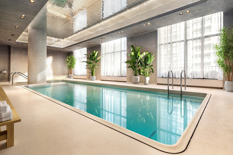 Press kit | 7777-01 - Press release | Top-Selling Manhattan New Development, Sutton Tower, Wins International BLT Built Design Award - Sutton Tower - Real Estate - Sutton Tower Pool - Photo credit: REPN
