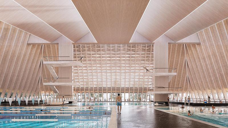 Dossier de presse | 661-87 - Communiqué de presse | World Architecture Festival 2025: Day One Winners Announced - World Architecture Festival - Évènement + Exposition - <p> FUTURE PROJECTS</p><p>Vancouver Aquatic Centre by MJMA Architecture &amp; Design + Acton Ostry Architects </p> - Crédit photo : MJMA Architecture &amp; Design + Acton Ostry Architects