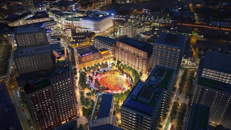 Dossier de presse | 661-87 - Communiqué de presse | World Architecture Festival 2025: Day One Winners Announced - World Architecture Festival - Évènement + Exposition -  FUTURE PROJECTS<br>Smithfield Birmingham by Prior + Partners and Field Operations  - Crédit photo : © Lendlease, Prior+Partners, FieldOperations, DavidKohnArchitects, HaworthTompkins, dRMM, BellPhillipsArchitects, InterventionArchitecture, MineshPatelArchitects, EastsideProjects,Cityscape