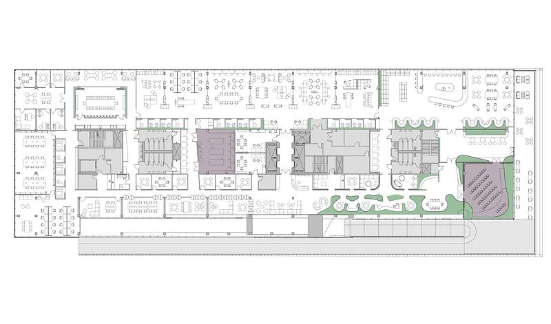 Press kit | 7791-01 - Press release | Callaghan Horiuchi Marks One Year of Arvest at Ledger - Callaghan Horiuchi - Commercial Interior Design - <p class="">Arvest at Ledger - Experimental Spaces </p> - Photo credit: Callaghan Horiuchi