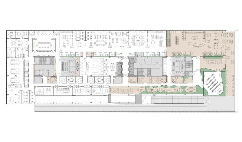 Press kit | 7791-01 - Press release | Callaghan Horiuchi Marks One Year of Arvest at Ledger - Callaghan Horiuchi - Commercial Interior Design - Arvest at Ledger - Amenity Spaces - Photo credit: Callaghan Horiuchi