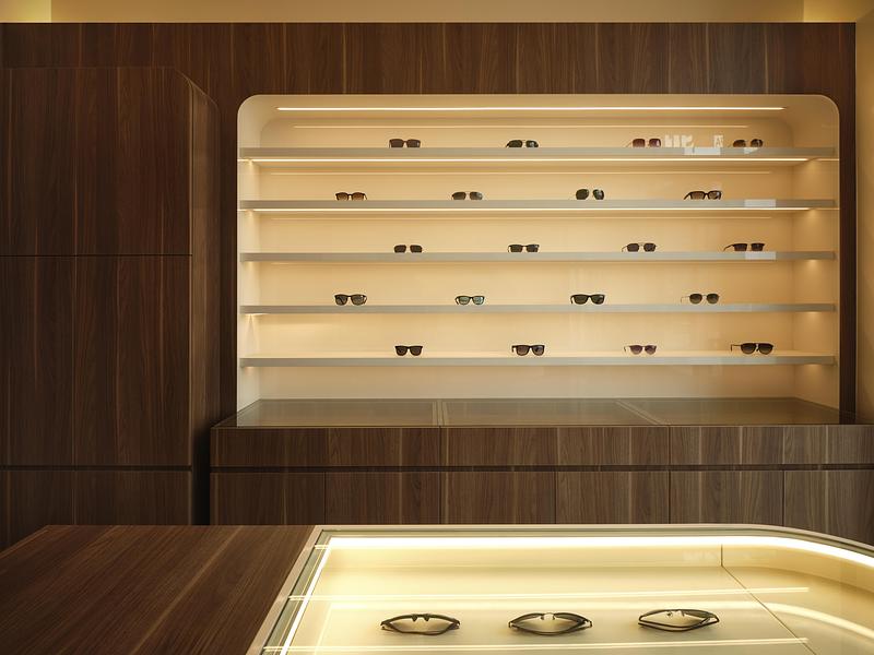 Press kit | 3491-05 - Press release | See You Vision Care: Old-World Craftsmanship Meets Modern Sensibility - Atelier SUN - Commercial Interior Design - Cabinet Display - Photo credit: Joel Esposito