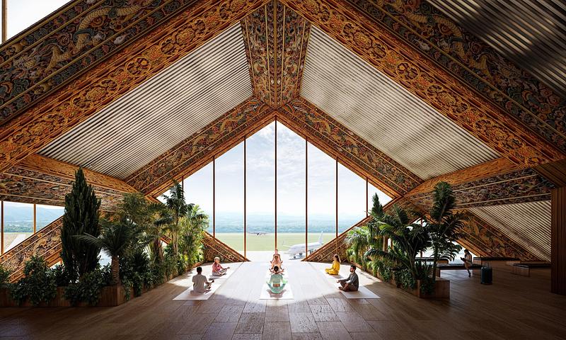 Dossier de presse | 661-90 - Communiqué de presse | World Building of the Year and Interior of the Year revealed at World Architecture Festival 2025 - World Architecture Festival - Évènement + Exposition - <p>Future Project of the Year</p><p>Gelephu International Airport by BIG - Bjarke Ingels Group</p> - Crédit photo : © BIG