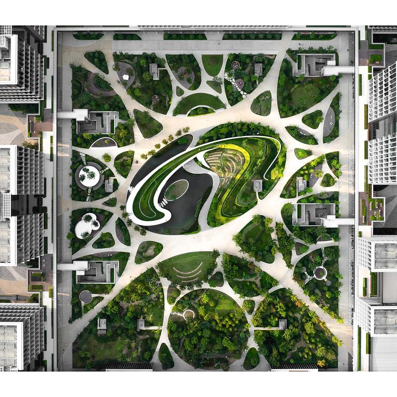 Dossier de presse | 661-90 - Communiqué de presse | World Building of the Year and Interior of the Year revealed at World Architecture Festival 2025 - World Architecture Festival - Évènement + Exposition - <p>Special Prizes </p><p>Best Use of Colour</p><p>Alibaba Xixi Tech Campus Landscape by ASPECT Studios </p> - Crédit photo : © Wangwenjie