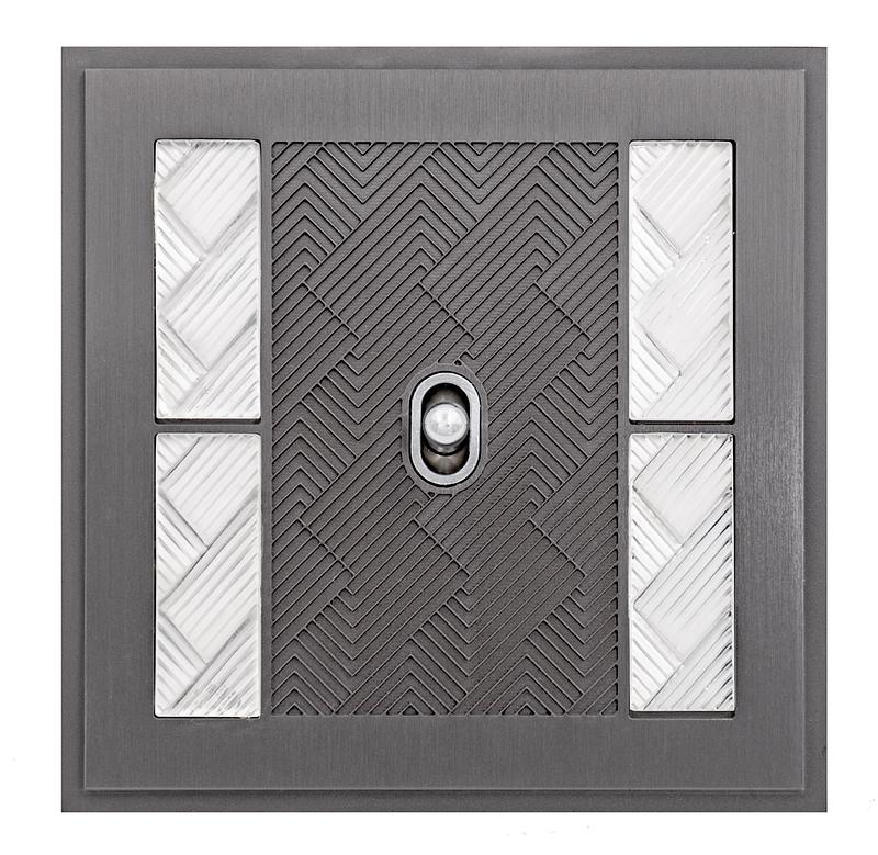 Press kit | 2630-19 - Press release | Meljac and Lalique Combine Their Expertise to Create a Unique Line: the Lalique Collection - Meljac - Lighting Design - Brass, finish "Canon de fusil Anthracite" - Photo credit: Meljac