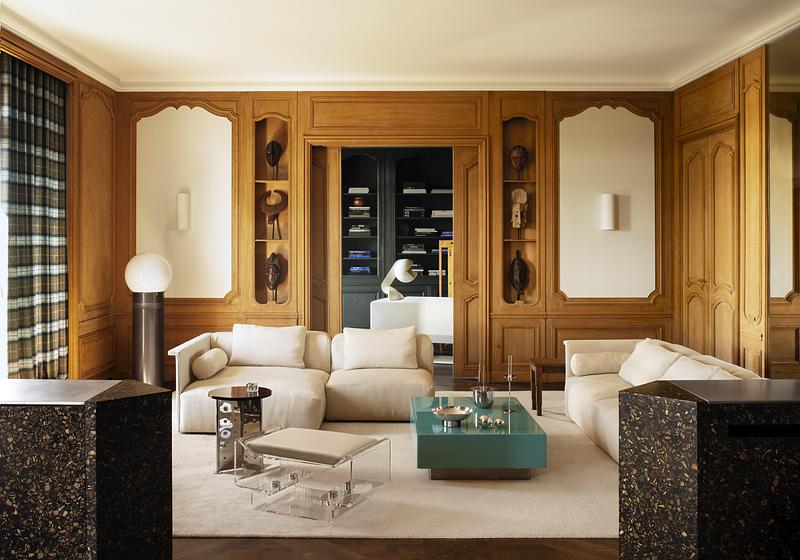 Dossier de presse | 4709-20 - Communiqué de presse | Dezeen Awards 2025 Interiors Winners Unveiled - Dezeen - Concours - Apartment à Bois de Boulogne, Studio Asaï, Paris, France - Crédit photo : Alice Mesguich