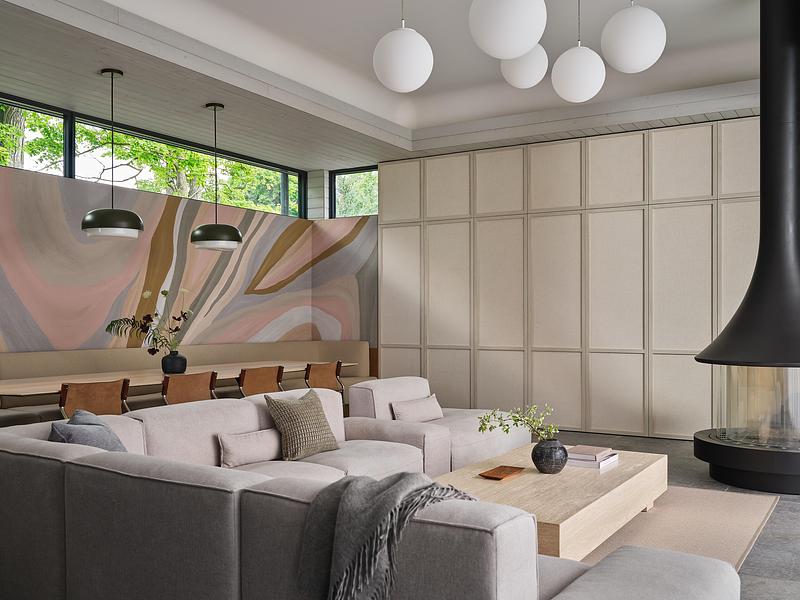 Press kit | 2942-06 - Press release | Glasgow residence - Reigo & Bauer - Residential Interior Design - <p style="">Pool House - Lounge</p> - Photo credit: Doublespace Photography<br>
