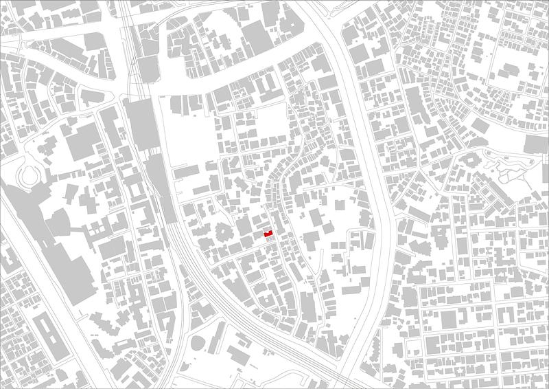 Dossier de presse | 3153-05 - Communiqué de presse | Ryuichi Sasaki Architecture crée Escenario Meguro Hanabusayama, une œuvre qui allie habitat urbain et forme naturelle - Ryuichi Sasaki Architecture - Architecture résidentielle -  SITE PLAN - Crédit photo : Ryuichi Sasaki Architecture