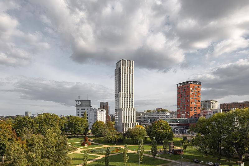 Press kit | 6543-06 - Press release | De Zwarte Hond Completes Lighthouse – Eindhoven’s Tallest Residential Tower - De Zwarte Hond - Residential Architecture - <p class="">Lighthouse - De Zwarte Hond</p>  - Photo credit: Sebastian van Damme