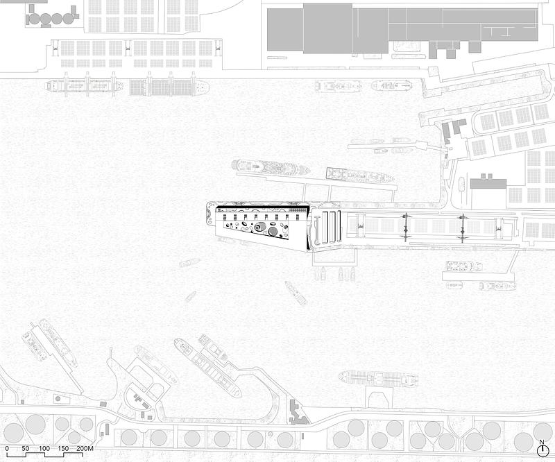 Press kit | 7717-01 - Press release | Brise-Vent Havre Harbor Museum - LYT-X Studio - Institutional Architecture - Site Plan - Photo credit: LYT-X Studio
