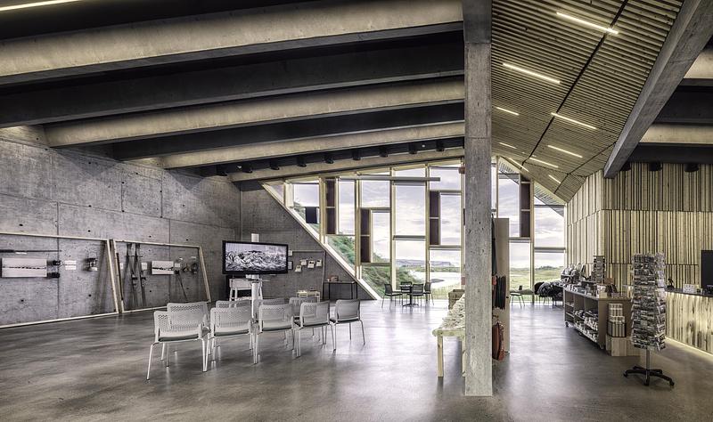 Dossier de presse | 6422-02 - Communiqué de presse | Visitor Center for Vatnajökull National Park - Arkis Architects - Architecture commerciale -  Exhibition hall.  - Crédit photo : Karl Vilhjálmsson
