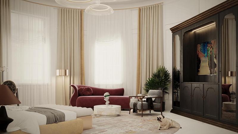 Dossier de presse | 7806-01 - Communiqué de presse | Sofitel Bucharest: Contemporary French Luxury Within a Historic Neo-Classical Setting - Ran & Morris Creative Partnership - Design d’intérieur commercial - Round suite - Crédit photo : MOD Studio