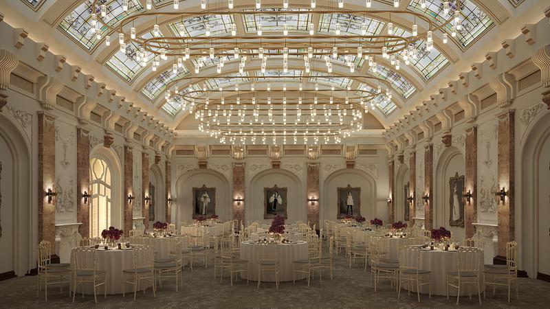 Dossier de presse | 7806-01 - Communiqué de presse | Sofitel Bucharest: Contemporary French Luxury Within a Historic Neo-Classical Setting - Ran & Morris Creative Partnership - Design d’intérieur commercial - Ballroom  - Crédit photo : MOD Studio