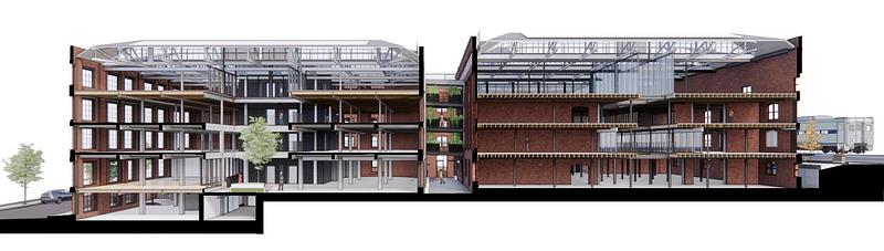 Dossier de presse | 2889-01 - Communiqué de presse | Woods Bagot Reimagines Historic Wool Stores as Contemporary Mixed-Use Precinct - Woods Bagot - Architecture commerciale - Crédit photo : Woods Bagot