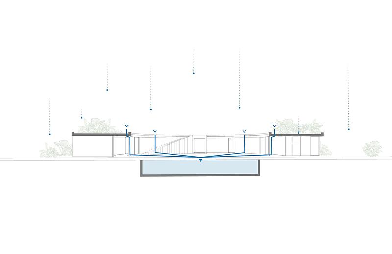 Dossier de presse | 7835-01 - Communiqué de presse | House 720 Degrees - Fernanda Canales - Architecture résidentielle - Crédit photo : Rainwater harvesting system diagram — House 720 Degrees