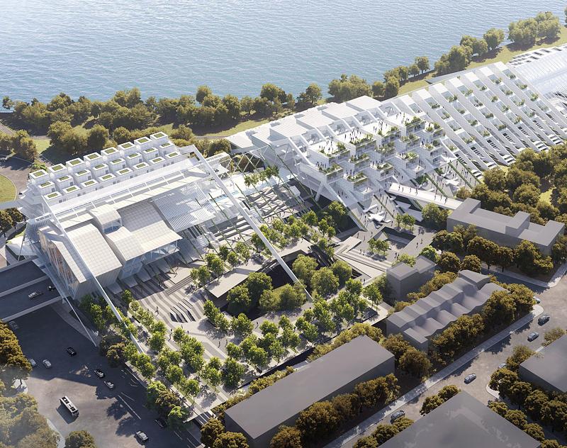 Dossier de presse | 7842-01 - Communiqué de presse | "City on the Loop": A Visionary Architectural Strategy for Coastal Living - Ruxuan Zheng - Design urbain - Loop Overview - Crédit photo : Ruxuan Zheng, Haoyuan Wang