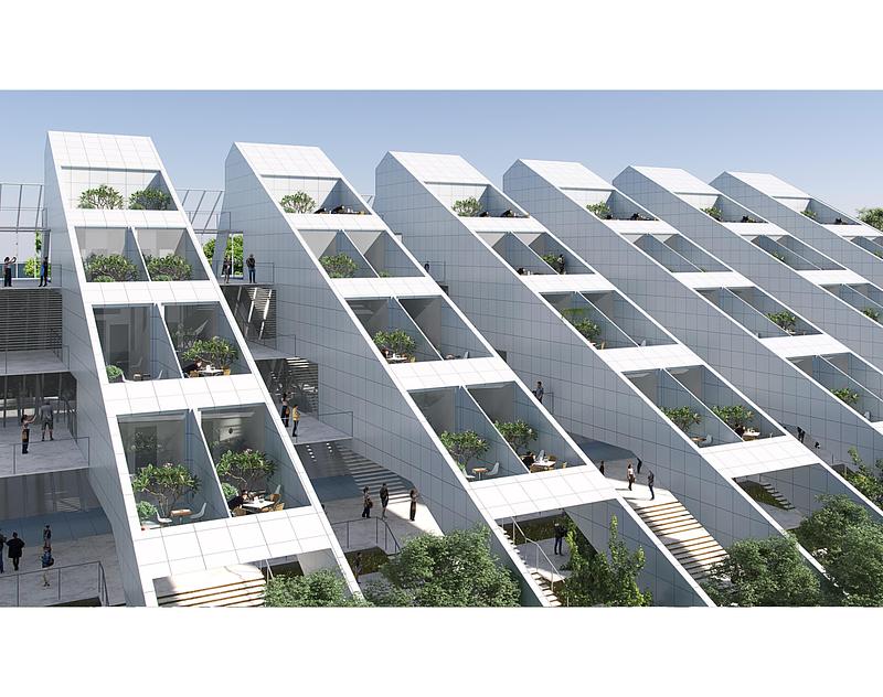 Dossier de presse | 7842-01 - Communiqué de presse | "City on the Loop": A Visionary Architectural Strategy for Coastal Living - Ruxuan Zheng - Design urbain - Phase II - Crédit photo : Ruxuan Zheng, Haoyuan Wang