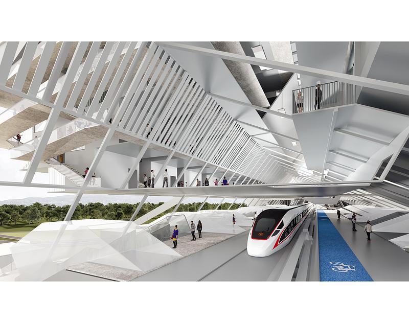 Dossier de presse | 7842-01 - Communiqué de presse | "City on the Loop": A Visionary Architectural Strategy for Coastal Living - Ruxuan Zheng - Design urbain - Phase I - Crédit photo : Ruxuan Zheng, Haoyuan Wang