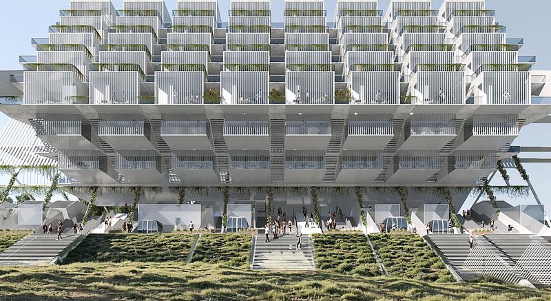 Dossier de presse | 7842-01 - Communiqué de presse | "City on the Loop": A Visionary Architectural Strategy for Coastal Living - Ruxuan Zheng - Design urbain - Phase I - Crédit photo : Ruxuan Zheng, Haoyuan Wang