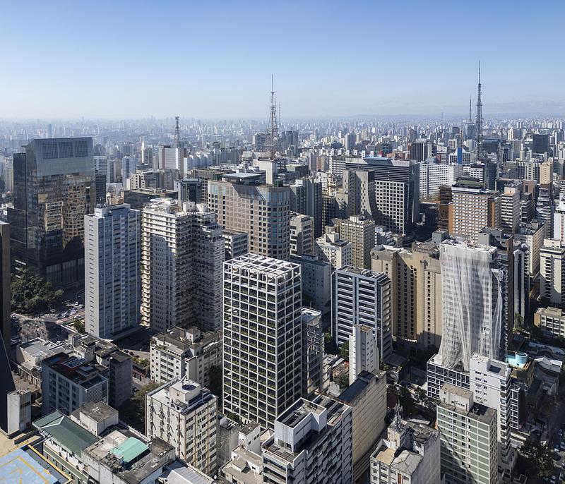 Press kit | 2001-05 - Press release | Inspira SP - TRIPTYQUE - Commercial Architecture - Overview - Photo credit: Maíra Acayaba