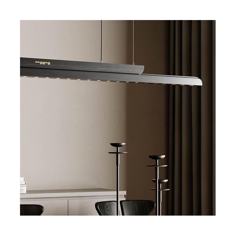 Press kit | 7812-01 - Press release | Award-Winning Moono Sliding Pendant Light - A New Typology of Light, by Shre  Studio - SHRE Studio - Lighting Design - Render - Photo credit: Shre Studio