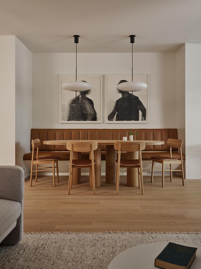 Dossier de presse | 7516-02 - Communiqué de presse | High Park House - Reign Architects - Design d’intérieur résidentiel -  Dining Nook - Crédit photo : Riley Snelling
