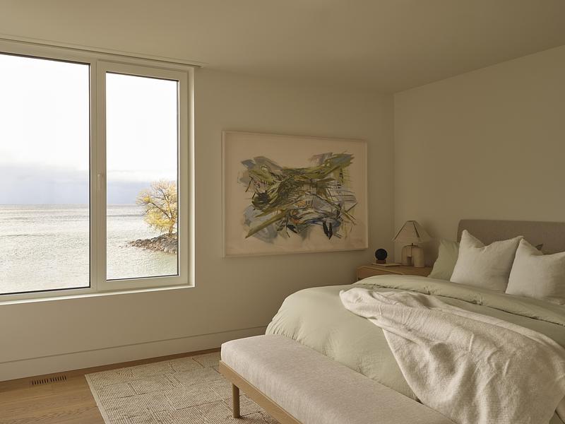 Press kit | 7847-01 - Press release | Georgian Bay Beach House - &Pierre - Residential Interior Design - Photo credit: Riley Snelling