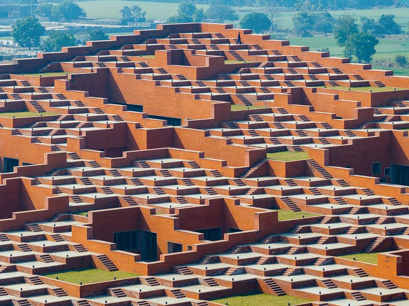 Press kit | 1432-31 - Press release | Prestige University - Sanjay Puri Architects - Institutional Architecture - Photo credit: Vinay Panjwani