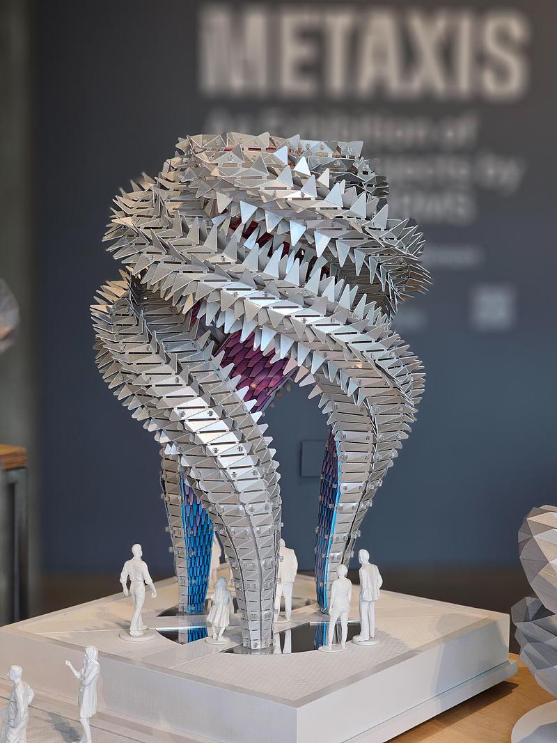 Press kit | 2757-61 - Press release | Defining a New Urban Experience Through the Lens of Digital Craft - FUTUREFORMS - Urban Design - Orbital process model, currently on view at the METAXIS exhibition. - Photo credit: Jared Elizares